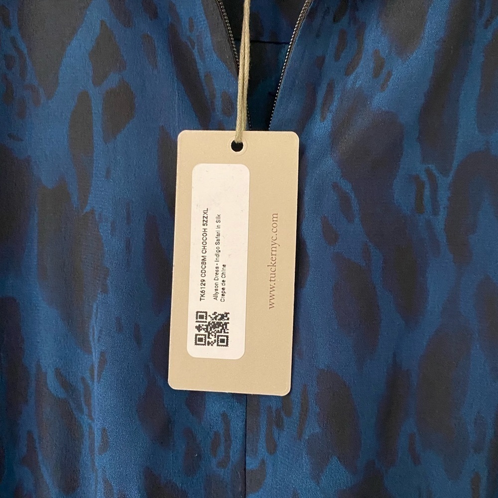 Tucker Allyson Indigo Safari Silk Dress - Picture 3 of 11